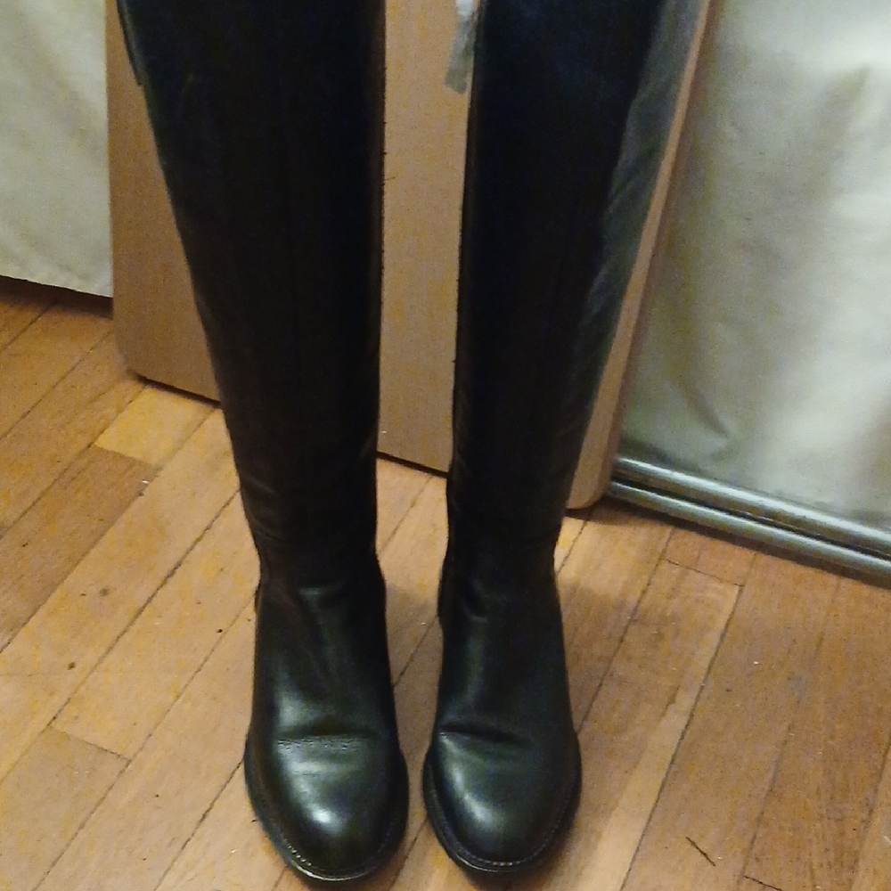 Franco Sarto Black Heeled Boots
